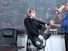 Strict teacher has sex with his cute young pupil Dolly Leigh