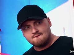 Interracial Glamour Dances in a Bossy Threesome