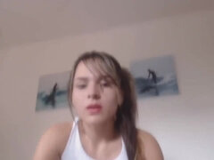 Blonde Granny With Oiled Body Toying Pussy On Webcam