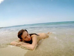 18, 아마추어, 엉덩이, 아기, 큰 가슴, 흑갈색 머리, 조그마한, 젖가슴