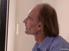 チェコ, ハードコア, 旦那, なめる, オマンコ, ティーン, オッパイの, 妻