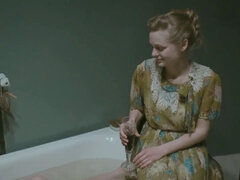 연예인, 나이든, 러시아인, 빼빼한, 젖가슴