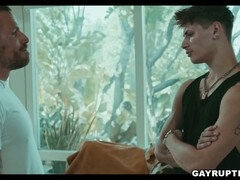 Furry DILF Jak Jaxx goes raw with twink Cyrus Stark for a wild ride