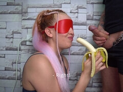 Cheated Step Sister in Fruit Game! She Liked It! Surprise!