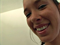 BrookeSkye in necklace and nude striptease