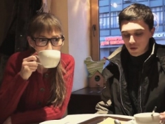 Pijpbeurt, Bruinharig, Handbeurt, Hd, Tieten likken