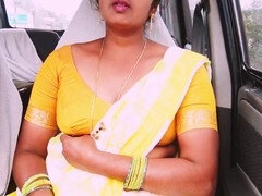 Tante, Sucer une bite, Voiture, Couple, Indienne, Domestique, Masturbation, Mature