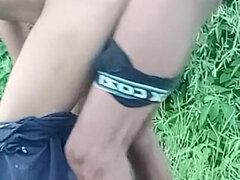 Enthousiasteling, Stel, Indisch, Naakt, Buiten, Kut duiken