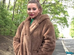 Amador amadora, Peitos grandes, Pau, Europeu, Facial, Francêsa, Ao ar livre cartaz de rua outdoor, Público