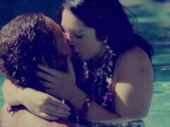 Stor pik, Pik sutte, Sædskud, Hårdt, Hd, Orgasme, Svømmepøl, Vintage