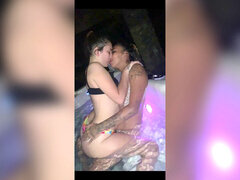 2 women ONE super-steamy tub