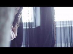 美女, デカパイ, イギリス人, 茶髪の, 巨乳な, エロティック, 自然山雀, オッパイの