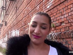 German scout - curvy street escort in berlin talk to nail first time in porno sans condom
