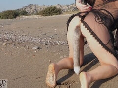 アナル, ビーチ, アウトドア, おもちゃ