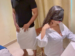 Amatorka, Student, Towarzystwo, Para, Indyjski, Bielizna, Nauczyciel