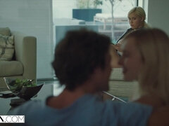 Gros seins, Blonde, Sucer une bite, Tromperie, Queue, Léchez, Chatte, Réalité