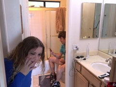 デカ尻, ブロンド, フェラチオ, ぽちゃ, チン, 自家製, 現実, 義母