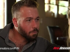 NewSensations - College Teen Babysitter Carolina Sweets Loves Big Cock Boss