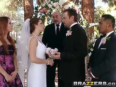 Braut, Gruppensex, Gruppe, Hd, Lingerie, Orgie, Hochzeit, Ehefrau