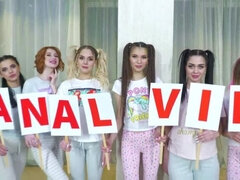 Жопа, Язык в попке, Двойное проникновение, Сперма на лице, Большие дырки, Жесткий секс, Тощие, Молоденькие