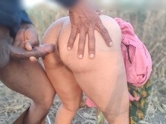 In den arsch, Grosser schwanz, Blasen, Spermaladung, Indisch, Hausmädchen, Im freien