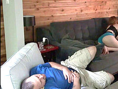 Dads pounding my wife and i sleeping next to them