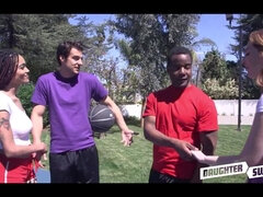 Svart, Kukk suging, Mørk, Gruppe, Hd, Petite, Tenåring, Pupper