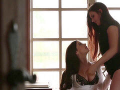 茶髪の, 女, 指いじり, キス, 小柄, ガリガリ, ティーン