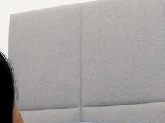 Avsugning, Brunett, Tjeckisk, Mellanrasig, Naken, Pov