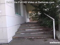 車, バック, 指いじり, お婆さん, アウトドア, 娼婦, 公共, ガリガリ