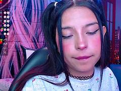 美女, フェラチオ, 茶髪の, フェティッシュ, ラティーナ, 一人, タトゥー, オッパイの