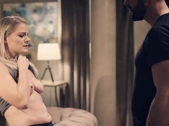 Rubia, Mamada, Coche, Garganta profunda, Lamidas, Tetas naturales, Coño, Esposa