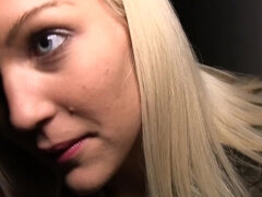 아마추어, 금발의, 오랄섹스, 깊은목구멍, 음경, 돈, 야외의, 공개적인