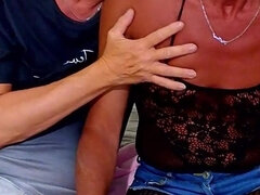 아마추어, 영국인, 커플, 레이디보이, 나이든, 성전환자, 스모킹, 웹캠