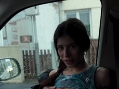 Vakker, Kukk suging, Bil, Hanrei, Hd, Latina, Suging, Tattovering