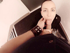 Amateur, Sucer une bite, Tir de sperme, Français, Hôtel, Public