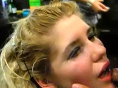 Sexy night club orgy with fresh faced college coeds