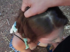 Braunhaarige, Vollbusig, Klassisch, Spermaladung, Hd, Im freien, Pov, Öffentlich