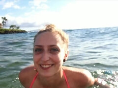 Amatorka, Tyłek, Plaża, Bikini, Dziewczyna, Włochaty, Cipka, Chudy