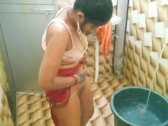 Amateur, Cuarto de baño, Pareja, Casero, Indio