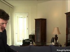 Store pupper, Kukk suging, Sperm skott, Slikking, Moden, Milf, Naturlige bryster, Fitte