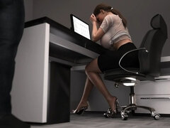 Step Sister Conversation with Office Guy