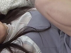 18 let, Amatéři, Asijské, Brunetka, Pár, Creampie, Pička, Teenka
