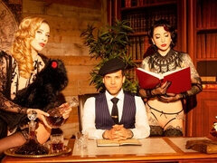 Amatorka, Duży kutas, Obciąganie, Kobiety mężczyzna, Mamuśka, Naturalne cycki, Pończochy, Cycki